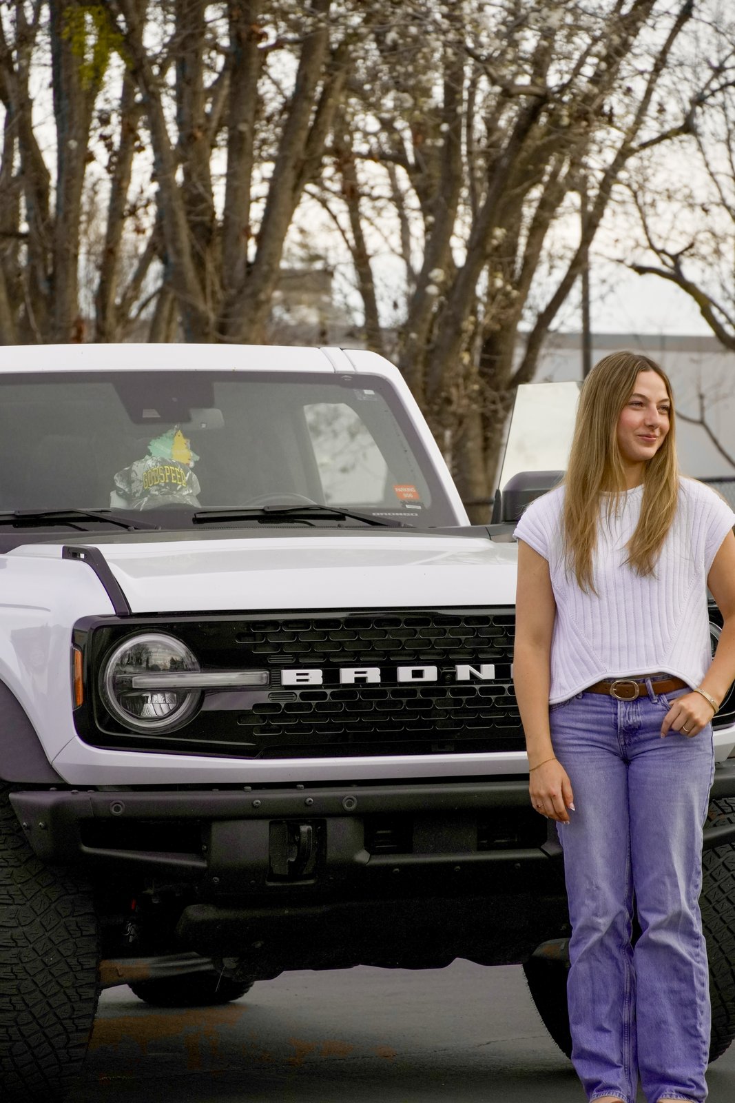 A Ford Bronco photographed on location for a lifestyle shoot